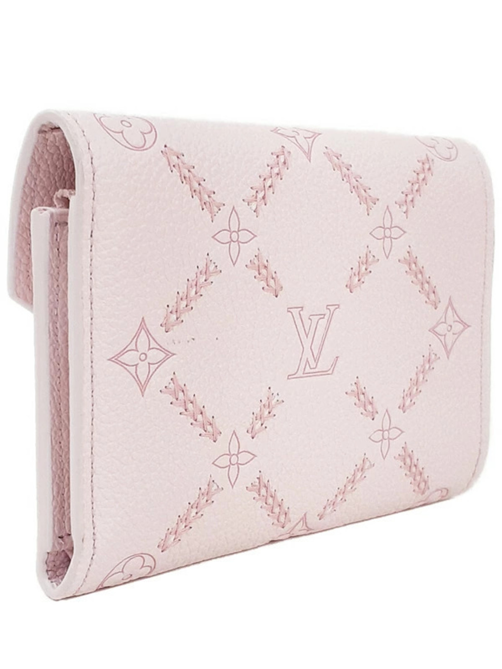 Louis Vuitton Monogram Wallet Tri fold Victorine Portefeuille Empreinte Brown